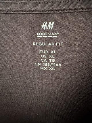 Camiseta Básica Negra H&M | Estilo Regular Fit