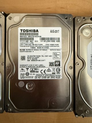 Pack 4x Discos Duros HDD 1TB SATA 3.5