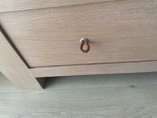 Mueble TV madera claro con cajón
