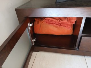 Conjunto Mueble TV/ moble tv  wengue 3 piezas