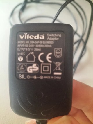 Cargador Vileda SSA-5AP-09 6V 250mA