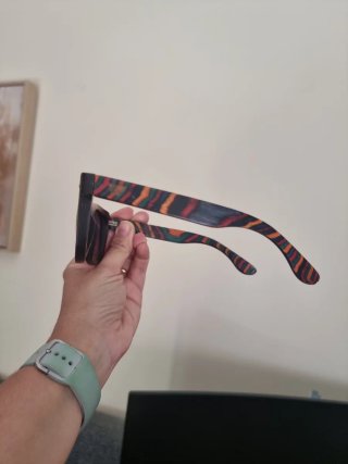 Gafas de sol de madera multicolor