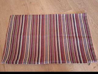 Funda de cojín rayas multicolor