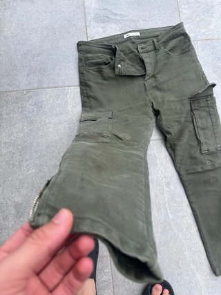 Pantalón Cargo Zara Man Verde Talla 46
