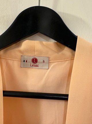 Kimono melocotón con lentejuelas Talla S