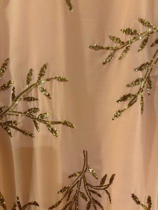 Kimono melocotón con lentejuelas Talla S