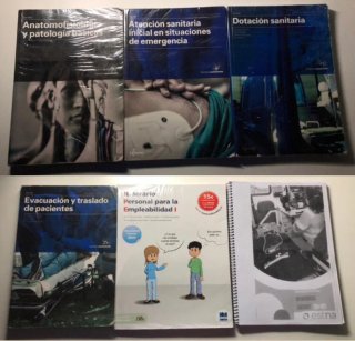 Pack de libros de 1° de Emergencias Sanitarias.