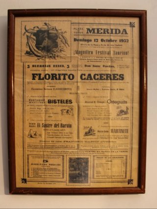 Cartel Taurino Mérida 1952