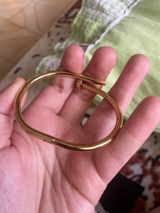 Braccialetto in acciaio inox color oro