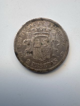 Moneda 2 Pesetas 1870 *73