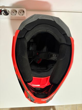 Casco Fox Motocross Naranja y Negro