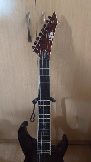 Guitarra LTD SC-608 Baritone 8 cuerdas red sparkle