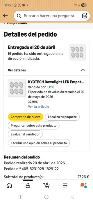Focos LED empotrables redondos plateados