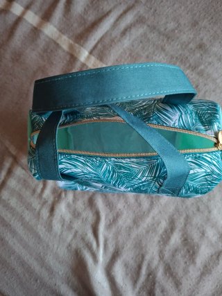 Neceser/Bolsa Aseo Asas Estampado Hojas
