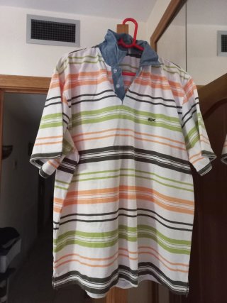 Camisa Polo Lacoste Rayas Multicolor