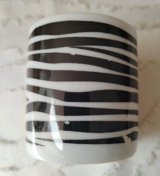 Juego de café porcelana cebra