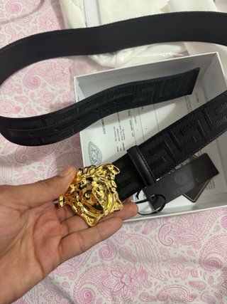Cintura Versace Medusa Nero e Oro