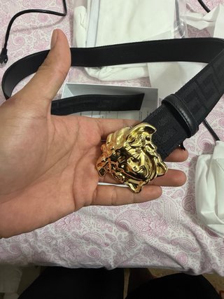 Cintura Versace Medusa Nero e Oro