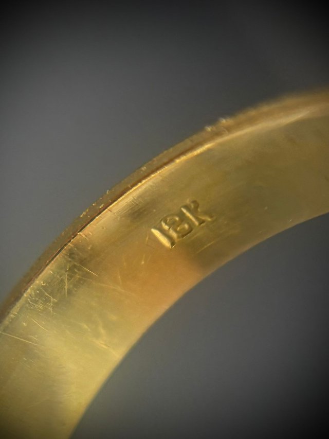 ANILLO TIPO ALIANZA DE ORO 18K 3,66GR T24