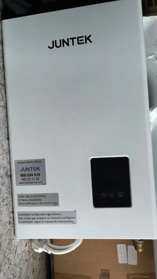 Calentador Junket JCER-12B Gas Butano/Propano
