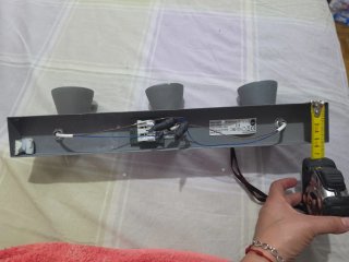 Lámpara de techo gris 2 focos