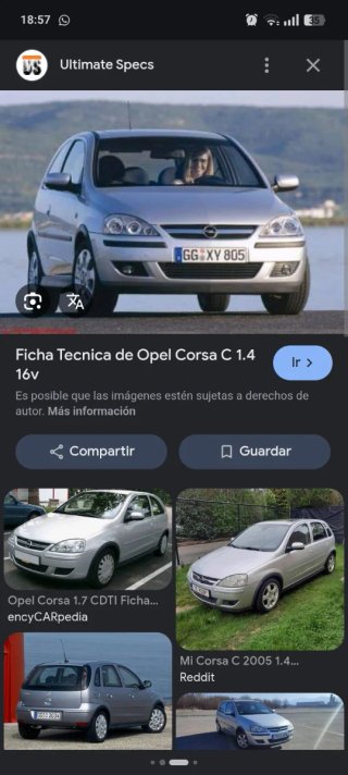 Despiece Opel Corsa C 2004 por accidente