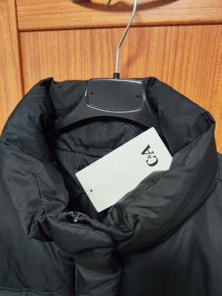 Chaleco acolchado negro mujer