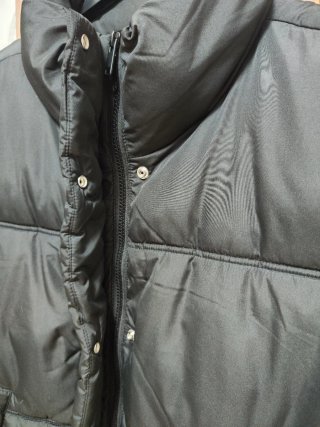 Chaleco acolchado negro mujer