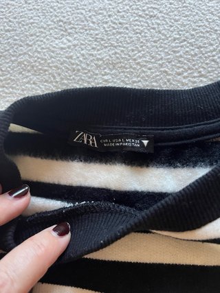 Sudadera Zara Rayas