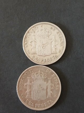 Lote 12 monedas españolas antiguas
