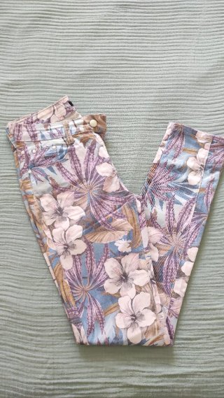 Pantalón elástico estampado  Talla XS