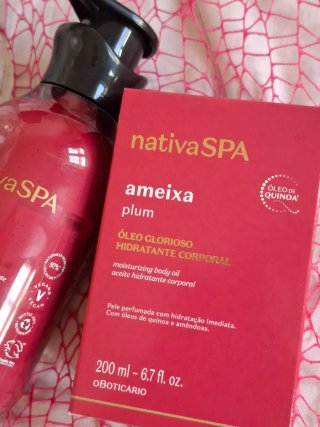 Kit Nativa SPA Ameixa Boticário Óleo e Loção