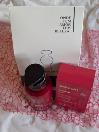 Kit Nativa SPA Ameixa Boticário Óleo e Loção