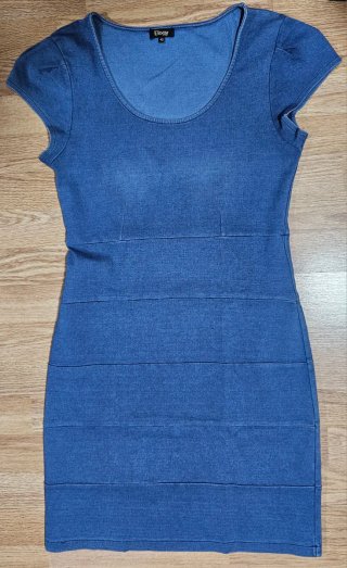 Vestido Elogy Licra Entallado Azul