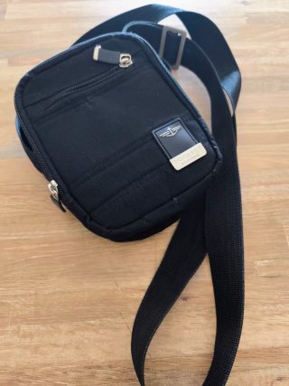 Bandolera Dockers Negra Hombre