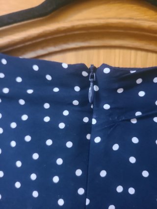 Mono largo lunares azul talla M