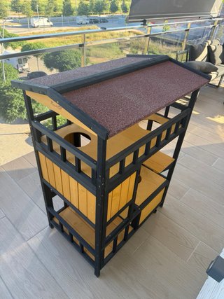 Casita para gatos de madera Medidas 1,05x80x65
