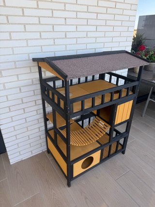 Casita para gatos de madera Medidas 1,05x80x65