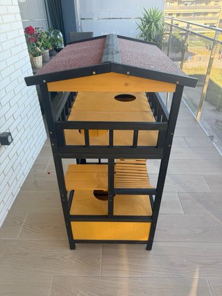 Casita para gatos de madera Medidas 1,05x80x65