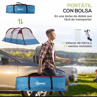 Tienda de campaña 2 habitaciones