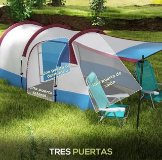 Tienda de campaña 2 habitaciones