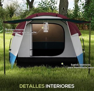 Tienda de campaña 2 habitaciones