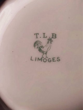 Juego de té de porcelana de Limoges