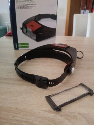 Lupa de cabeza Velleman con LED