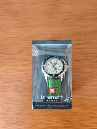 Reloj Brenatt Mujer Oro y Verde
