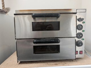 Horno de Pizza Doble Acero Inoxidable