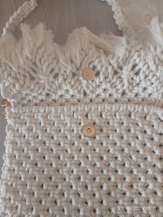 Bolso Macramé Beige
