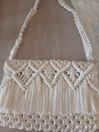 Bolso Macramé Beige