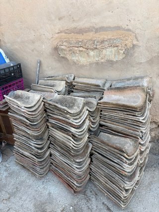 Tejas antiguas para obra hay mas de 200
