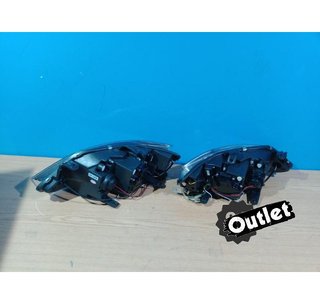 BY FAROS PARA SEAT IBIZA 6J 08-12 LUZ DIURNA LED FONDO NEGRO